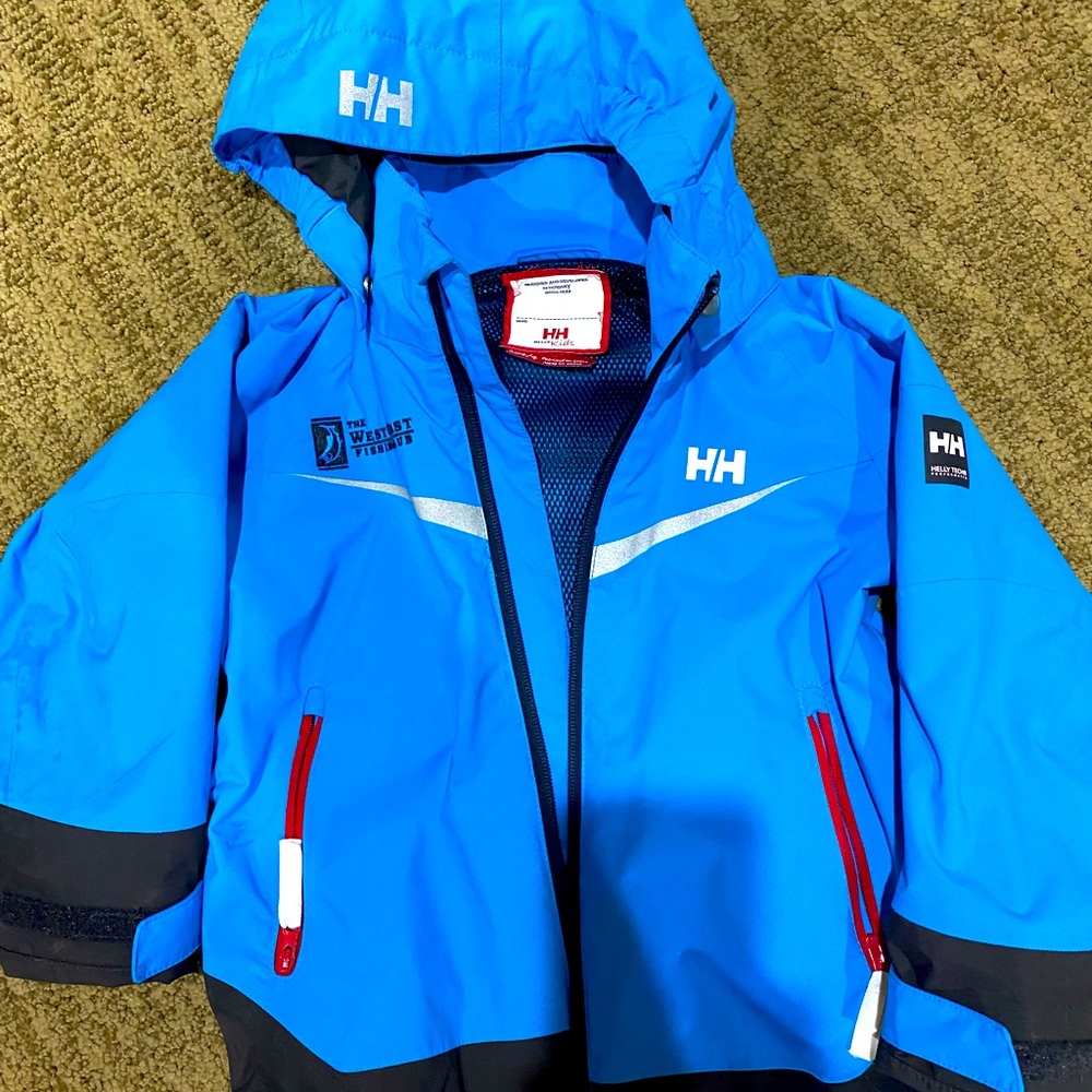 Helly Hansen kids raincoat with hood